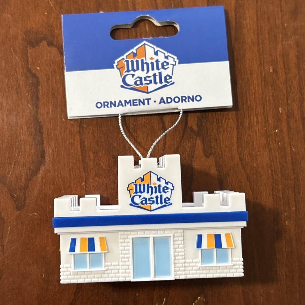 White Castle Miniature Official Christmas Holiday Hanging Ornament 2025